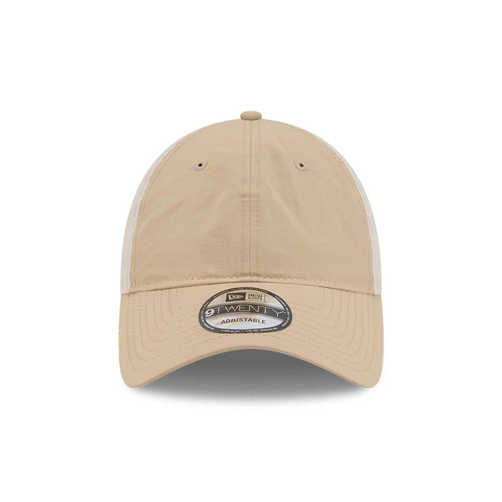 Pictured is this New Era Elevated Basics 9TWENTY cap in open brown. 3