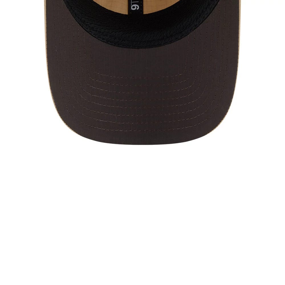 Pictured is this New Era Elevated Basics 9TWENTY cap in open brown. 2