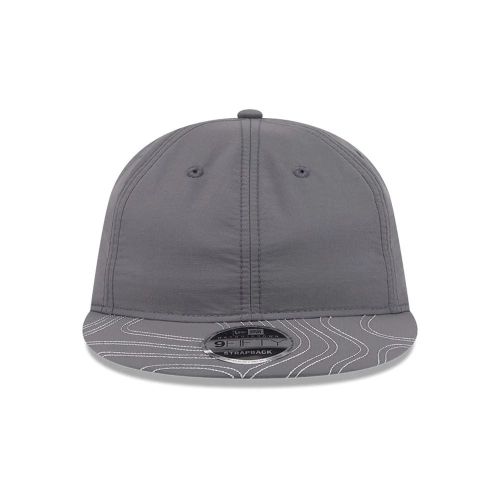 Pictured is this New Era Elevated Basics Retro Crown 9FIFTY cap in open grey. 3