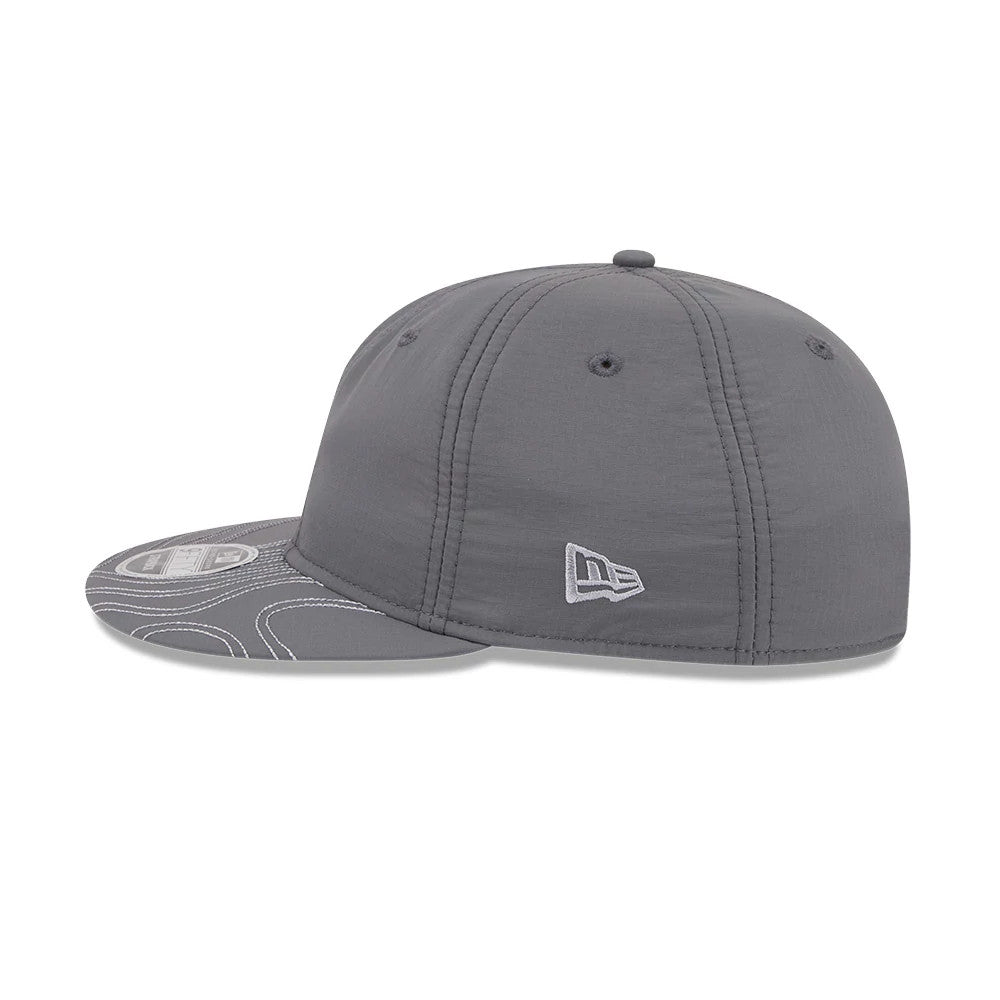 Pictured is this New Era Elevated Basics Retro Crown 9FIFTY cap in open grey. 5