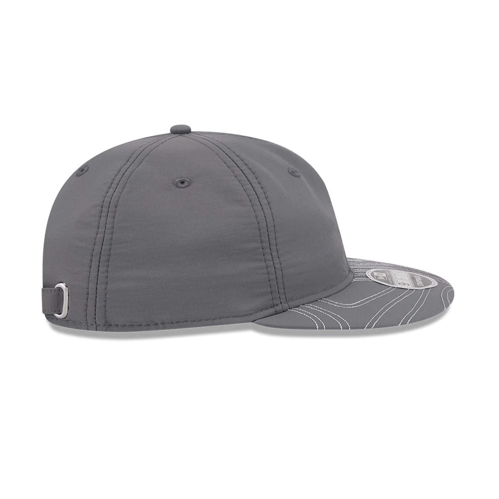Pictured is this New Era Elevated Basics Retro Crown 9FIFTY cap in open grey. 6