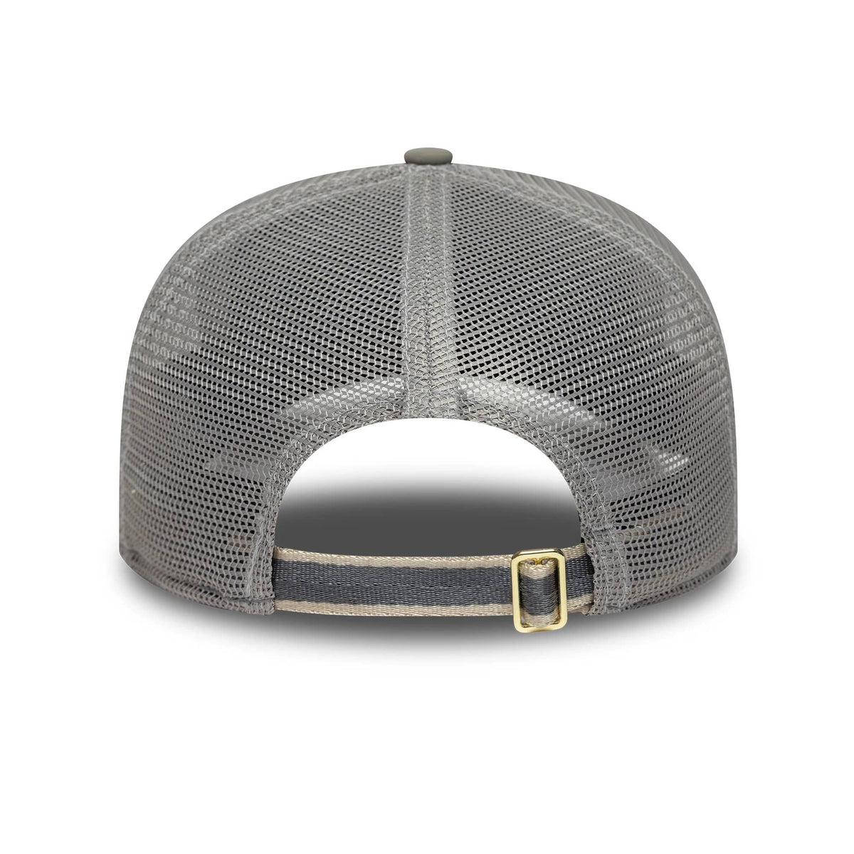 Pictured is this New Era Elevated Basics 9SEVENTY Split Panel Stretch Snap cap in open grey. 4