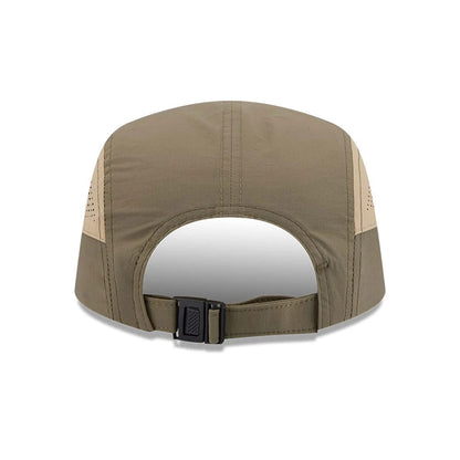 Pictured is this New Era Elevated Basics Camper cap in open green. 7