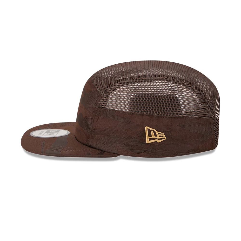 Pictured is this New Era Elevated Basics Camper cap in Woodland Camo. 6