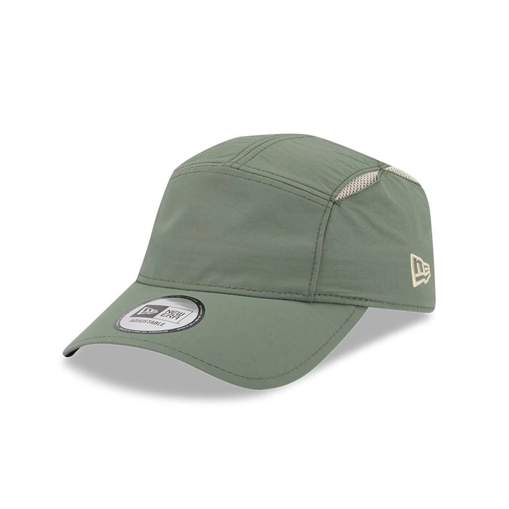 Pictured is this New Era Elevated Basics Runner cap in open green. 1