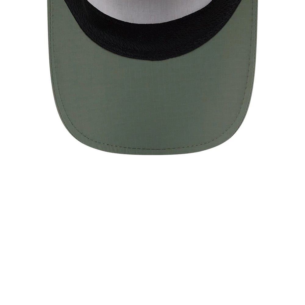 Pictured is this New Era Elevated Basics Runner cap in open green. 2