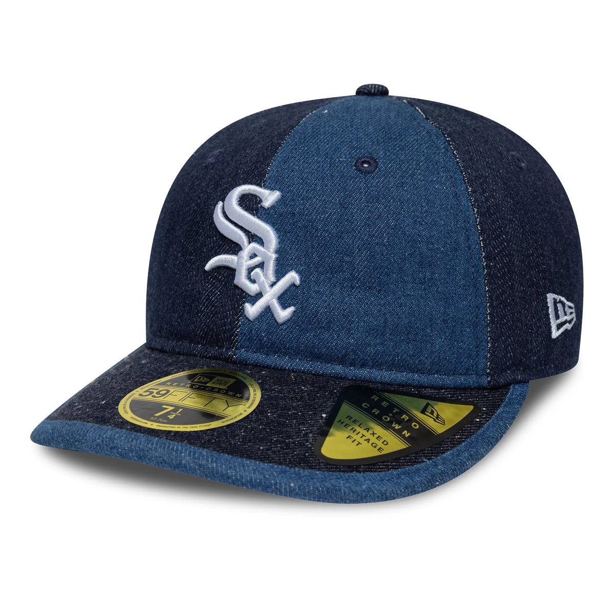 Pictured is this MLB Multipanel Chicago White Sox Retro Crown 59FIFTY Fitted cap in navy. 1
