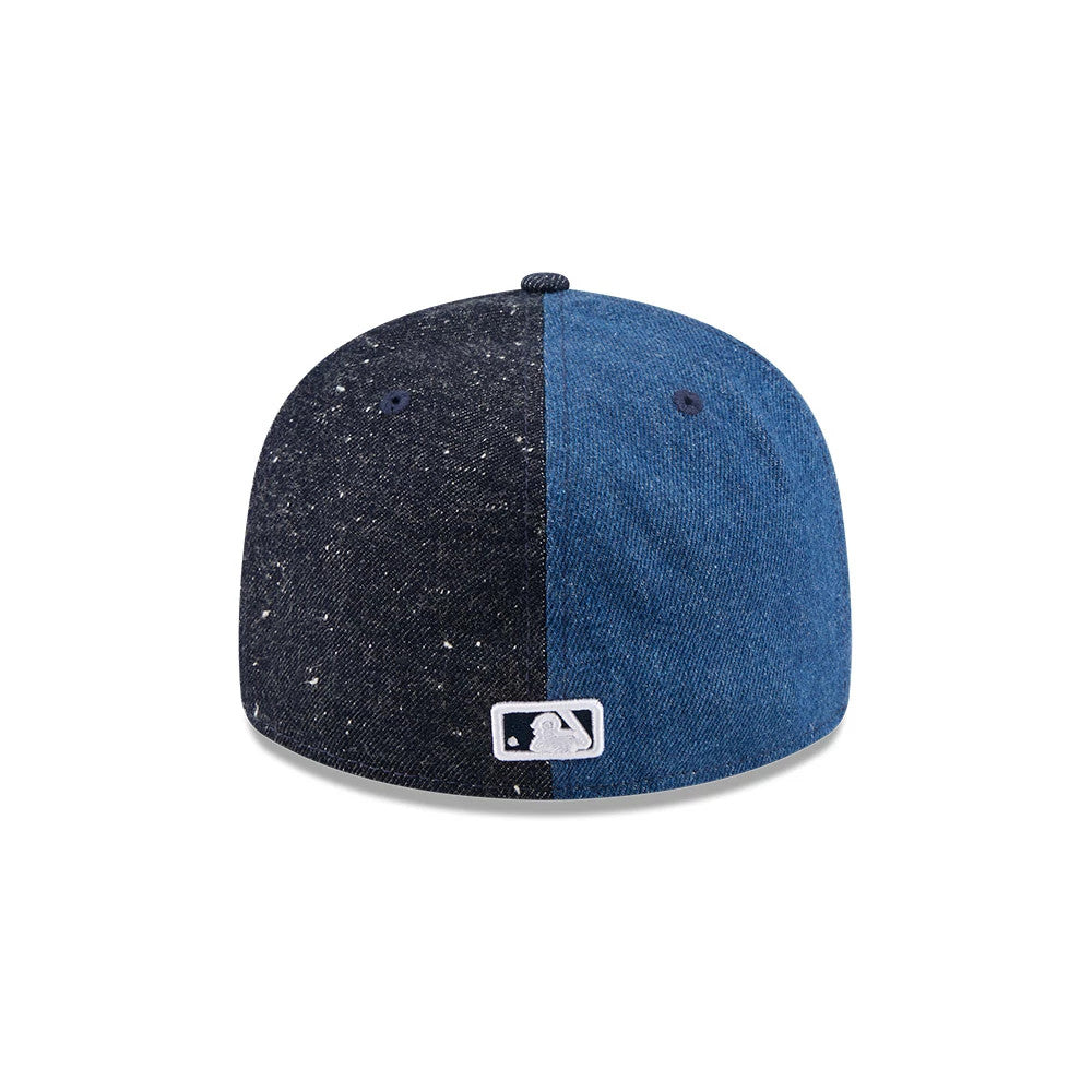 Pictured is this MLB Multipanel New York Yankees Retro Crown 59FIFTY Fitted cap in navy. 4