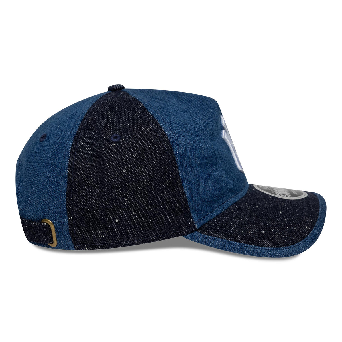 Pictured is this MLB Multipanel New York Yankees 9FORTY A-Frame Unstructured cap in navy. 5
