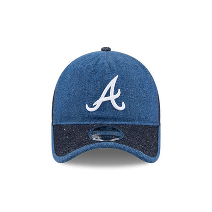 Pictured is this MLB Multipanel Atlanta Braves 9FORTY A-Frame Unstructured cap in navy. 2