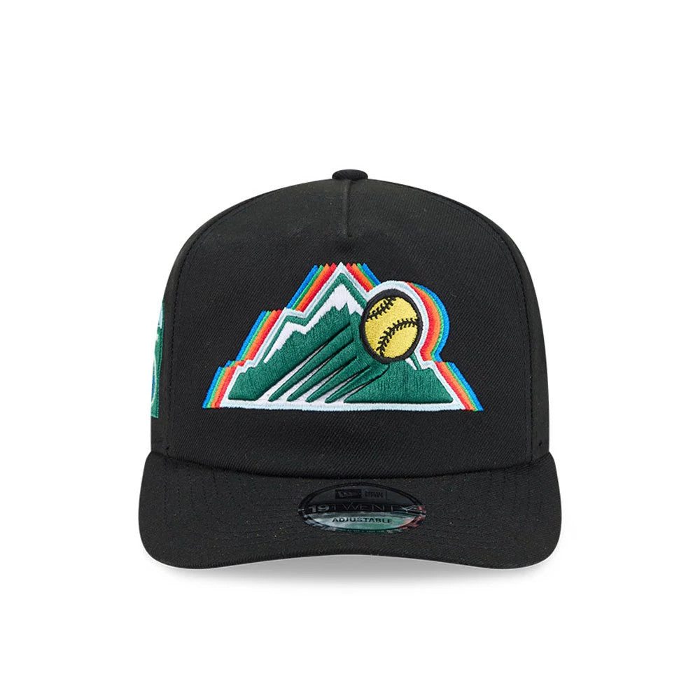 Pictured is this MLB South Park Colorado Rockies 19TWENTY cap in black. 3
