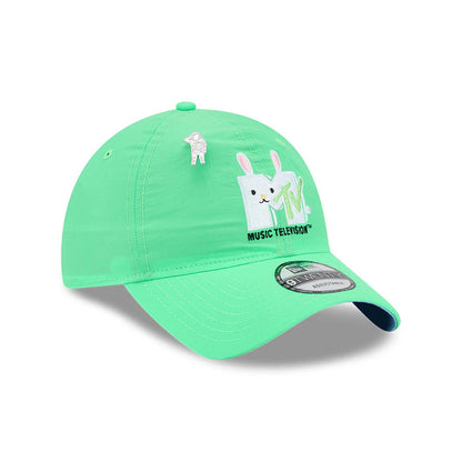 Pictured is this MTV Logo 9TWENTY cap in bright green. 1