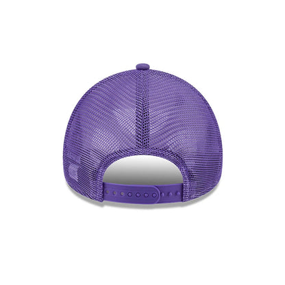 Pictured is this MTV Graphic 9FORTY A-Frame Trucker cap in purple. 6
