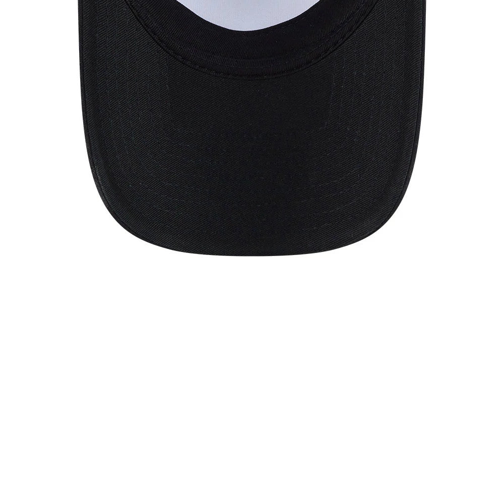 Pictured is this MTV Logo 9FORTY A-Frame Trucker cap in black. 7
