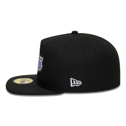 Pictured is this NBA Bead LA Lakers 59FIFTY A-Frame Fitted cap in black. 6