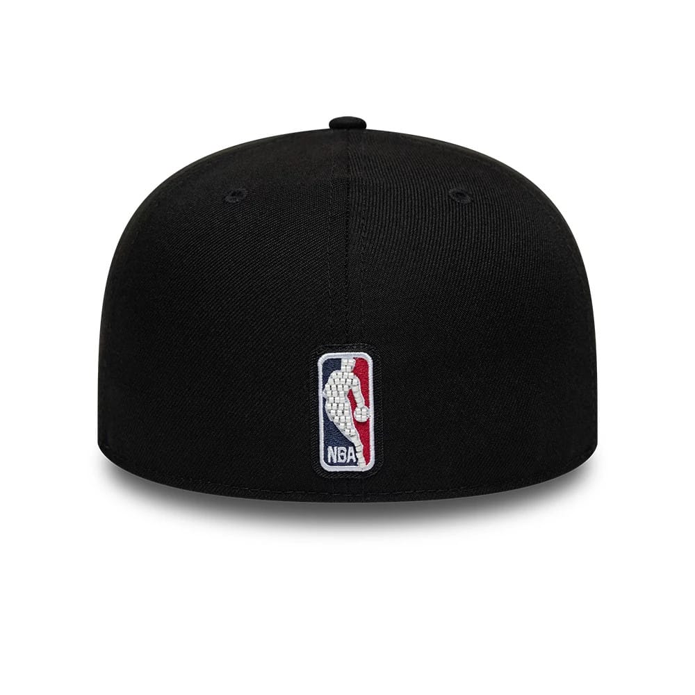 Pictured is this NBA Bead Boston Celtics 59FIFTY A-Frame Fitted cap in black. 7