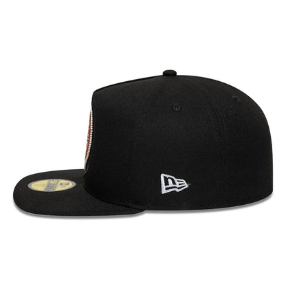 Pictured is this NBA Bead Boston Celtics 59FIFTY A-Frame Fitted cap in black. 5