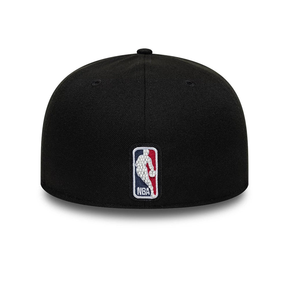 Pictured is this NBA Bead Chicago Bulls 59FIFTY A-Frame Fitted cap in black. 5