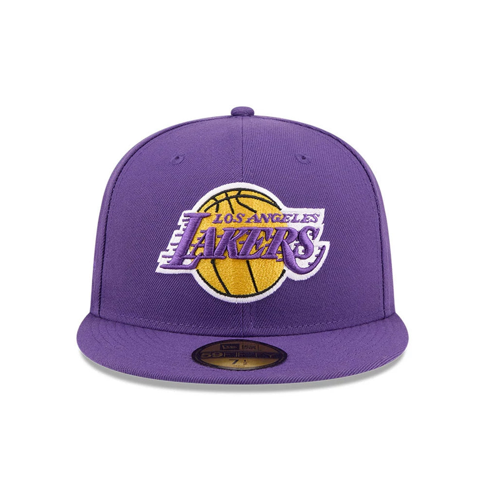 Pictured is this NBA X J-FROST LA Lakers 59FIFTY Fitted cap in purple. 3