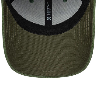 Pictured is this New Era Jersey 39THIRTY Stretch Fit cap in green. 2