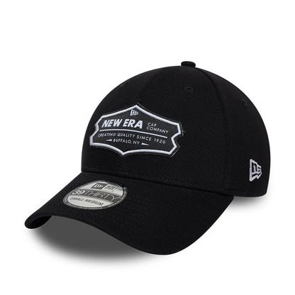 Pictured is this New Era Jersey 39THIRTY Stretch Fit cap in black. 1
