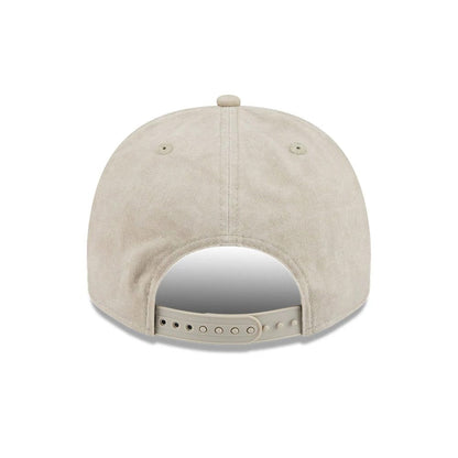 Pictured is this NFL Las Vegas Raiders 9FIFTY A-Frame Snapback cap in light beige. 6