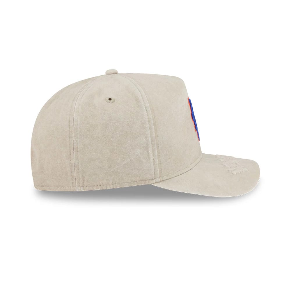 Pictured is this MLB New York Mets 9FIFTY A-Frame Snapback cap in light beige. 6