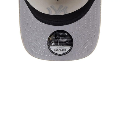 Pictured is this MLB New York Yankees 9FIFTY A-Frame Snapback cap in light beige. 2