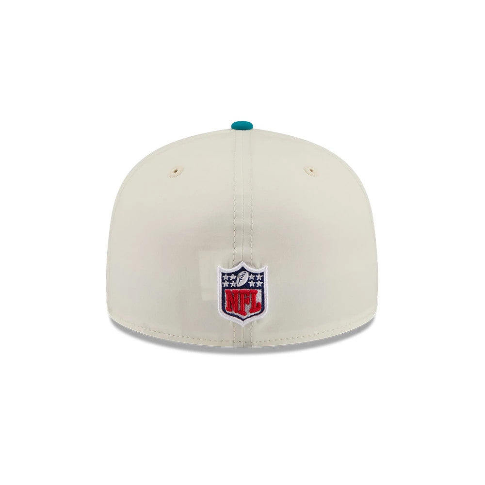 Pictured is this NFL Rivalry 2026 Jacksonville Jaguars 59FIFTY Fitted cap in white & jaguar print. 5