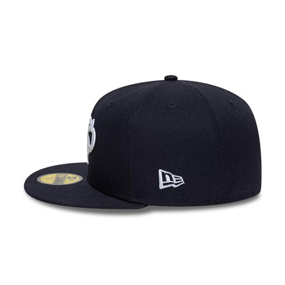 Pictured is this Gettomasa X New Era 59FIFTY Fitted cap in navy. 6