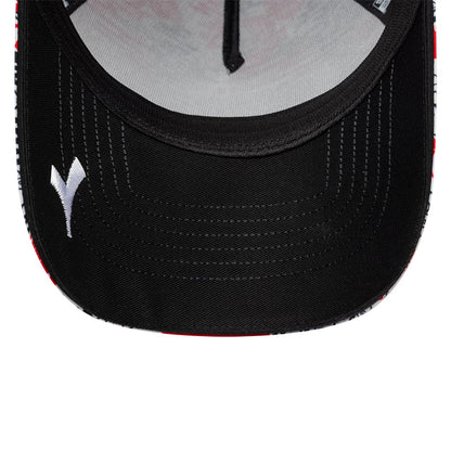 Pictured is this Ducati Motor Replica Japan Race Special All Over Print 9FORTY E-Frame Adjustable cap. 2