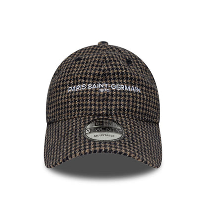 Pictured is this Houndstooth Paris Saint-Germain 9TWENTY cap in brown. 2