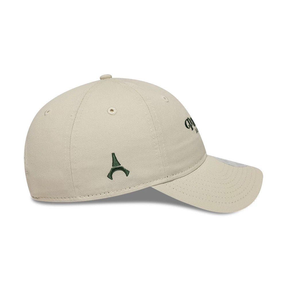 Pictured is this Womens Script Paris Saint-Germain 9TWENTY cap in light beige. 5