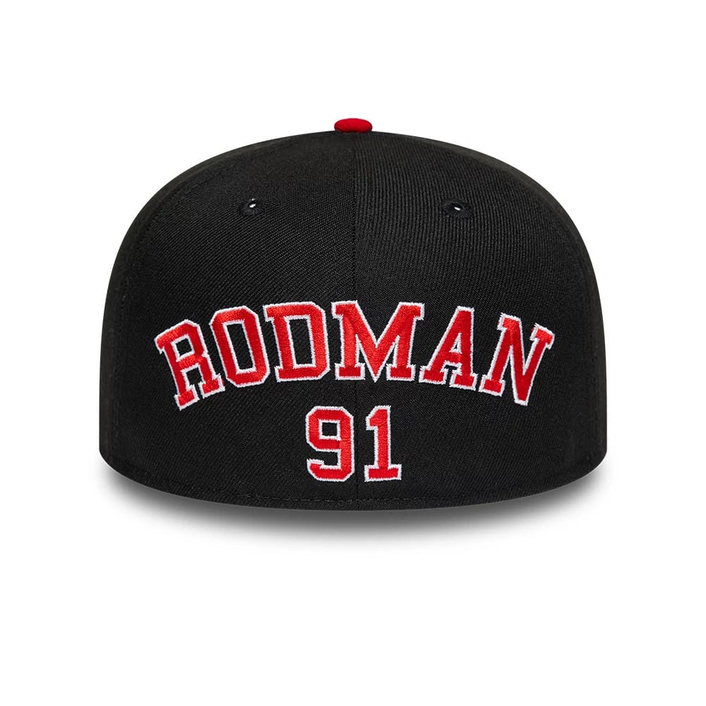 Pictured is this NBA Hardwood Classic Players Chicago Bulls 59FIFTY Fitted cap in red. 4