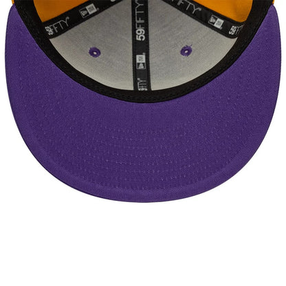 Pictured is this NBA Hardwood Classic Players LA Lakers 59FIFTY Fitted cap in purple. 5