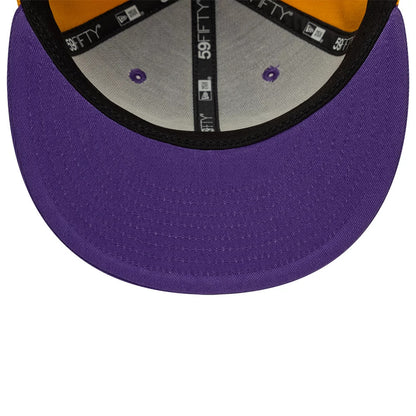 Pictured is this NBA Hardwood Classic Players LA Lakers 59FIFTY Fitted cap in purple. 5