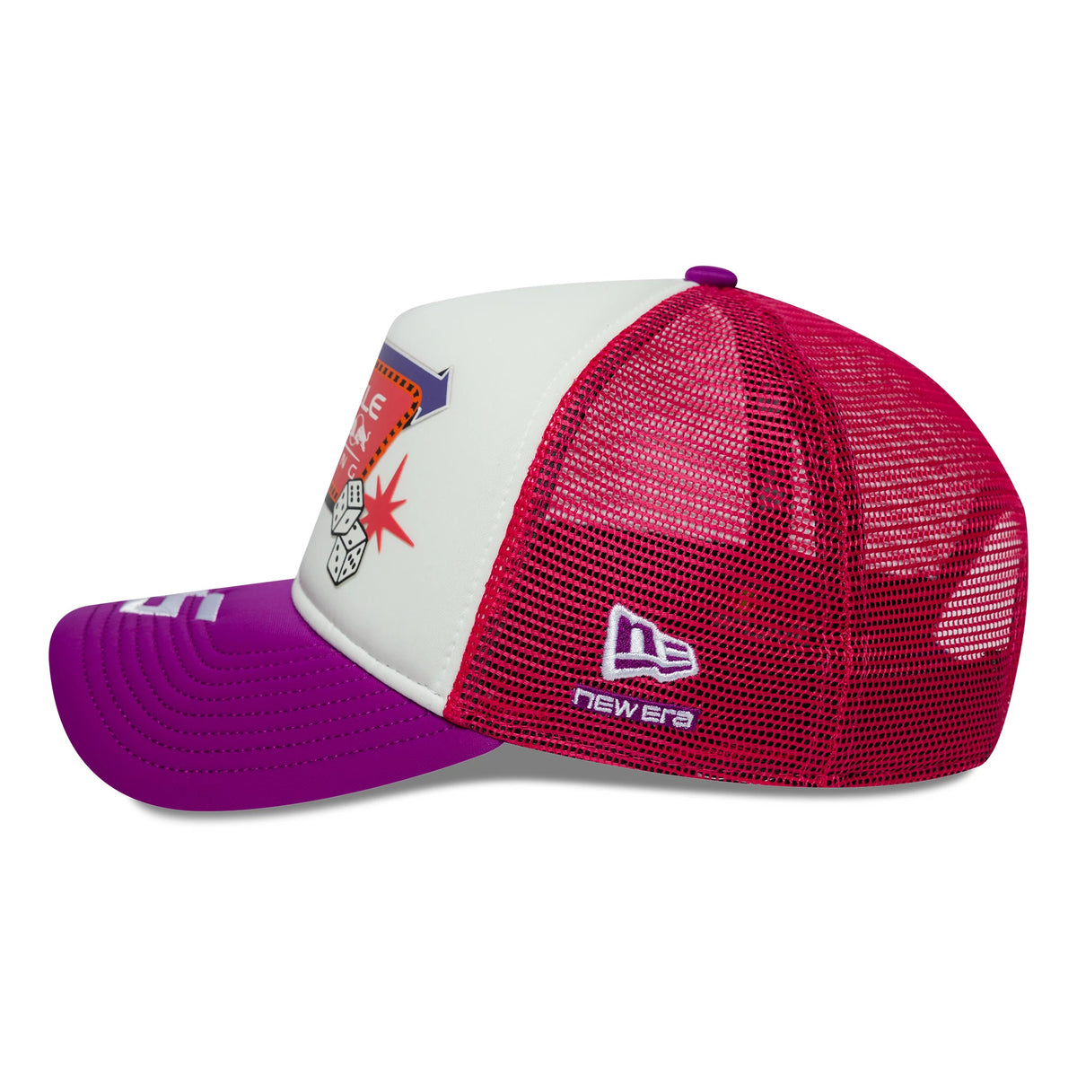 Pictured is this Red Bull Racing Vegas Race Special 9FORTY A-Frame Trucker cap in White. 6
