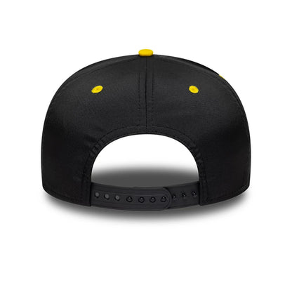Pictured is this The Hundred 2026 Trent Rockets 9SEVENTY Stretch Snap Adjustable cap in black. 6