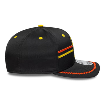 Pictured is this The Hundred 2026 Trent Rockets 9SEVENTY Stretch Snap Adjustable cap in black. 5