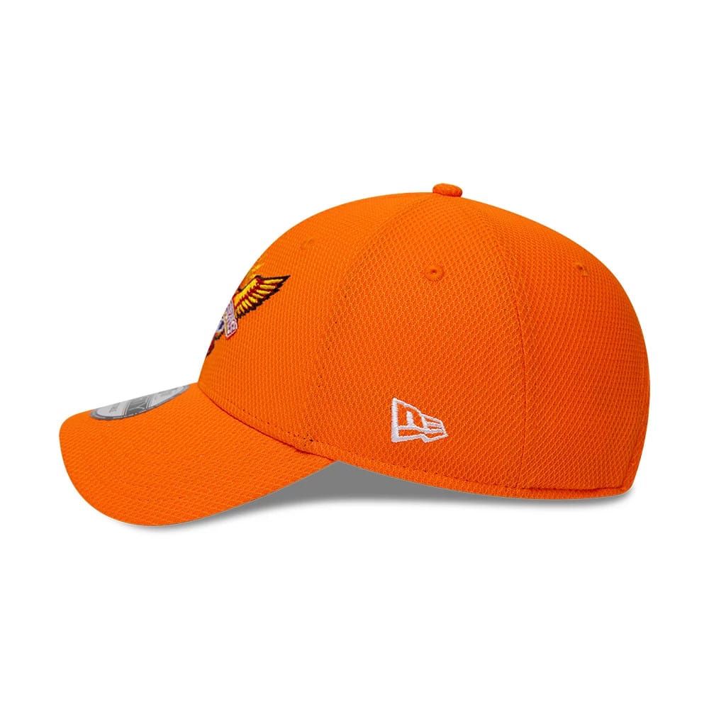 Pictured is this The Hundred 2026 Sunrisers Leeds 9FORTY Adjustable cap in orange. 5