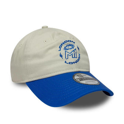 Pictured is this The Hundred 2026 MI London 9TWENTY Adjustable cap in light beige. 3