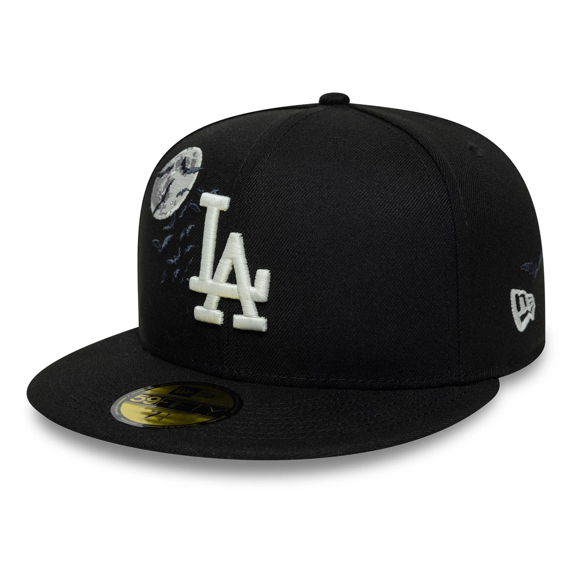 Pictured is this MLB Bats LA Dodgers 59FIFTY Fitted cap in black. 4