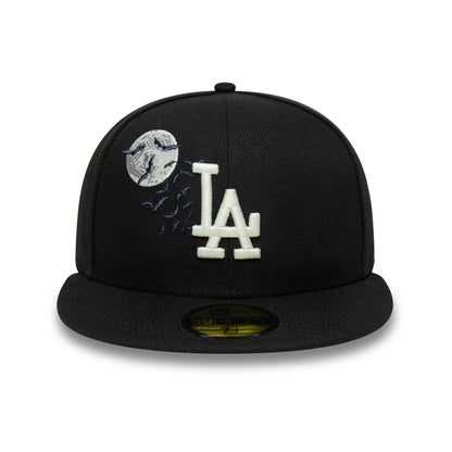 Pictured is this MLB Bats LA Dodgers 59FIFTY Fitted cap in black. 3