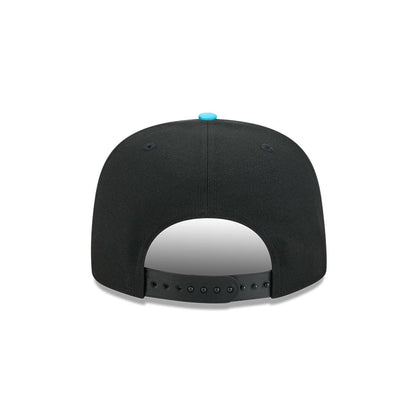 Pictured is this MLB Electrocute New York Yankees 9FIFTY A-Frame Snapback cap in black. 6