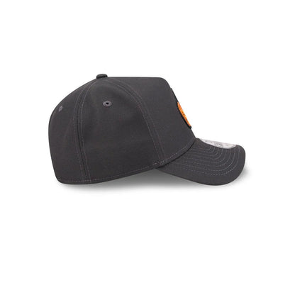 Pictured is this New Era Jack O Lantern 9FORTY A-Frame cap in black. 7