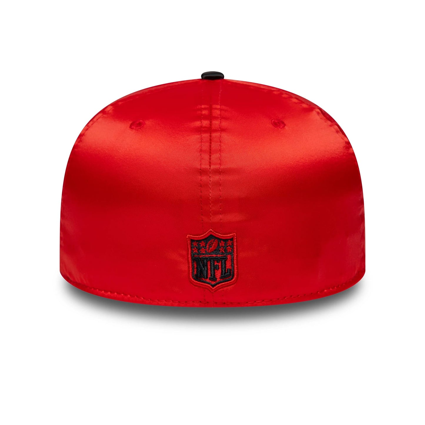 Pictured is this NFL Satin Kansas City Chiefs 59FIFTY Fitted cap in red & black. 5