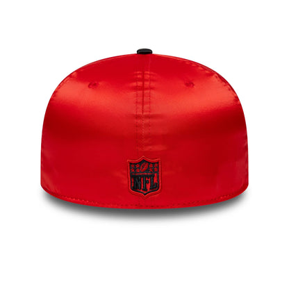 Pictured is this NFL Satin Kansas City Chiefs 59FIFTY Fitted cap in red & black. 5