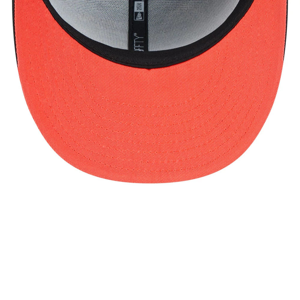 Pictured is this MLB Pumpkin Patch New York Yankees 59FIFTY Fitted cap in black. 2