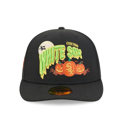 Pictured is this MLB Pumpkin Patch Chicago White Sox 59FIFTY Fitted cap in black. 3