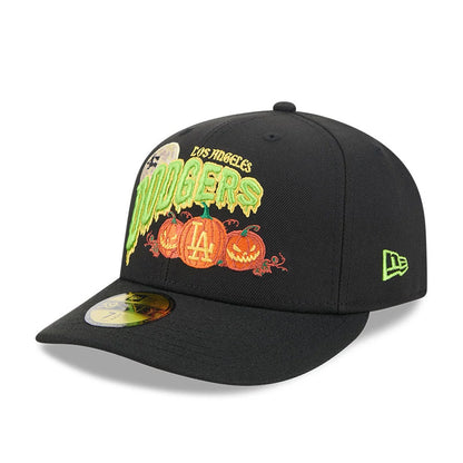 Pictured is this MLB Pumpkin Patch LA Dodgers 59FIFTY Fitted cap in black. 4